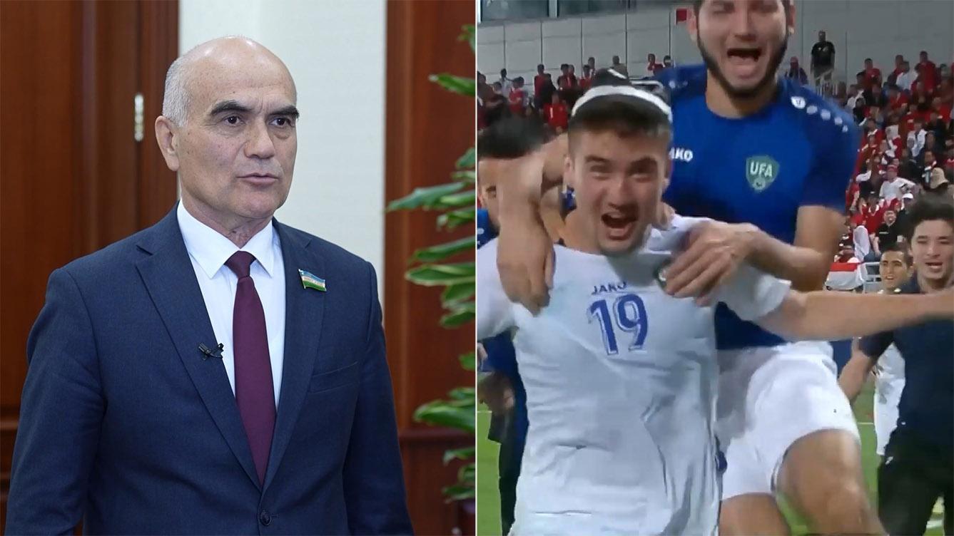 Футболчиларимизнинг ғалабаси ҳаммамизни руҳлантирди (видео)