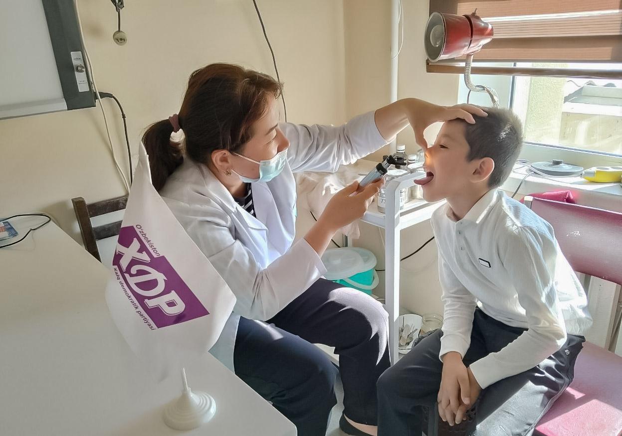 150 nafar ehtiyojmand oila vakillari bepul tibbiy ko‘rikdan o‘tkazildi