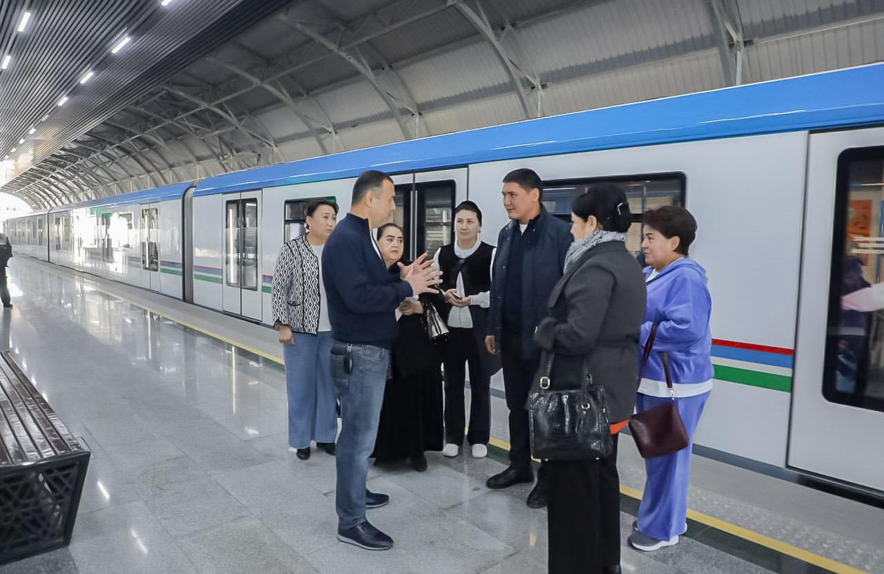 Toshkent metrosining “Er usti halqa yo‘li” yo‘nalishi faoliyati o‘rganildi