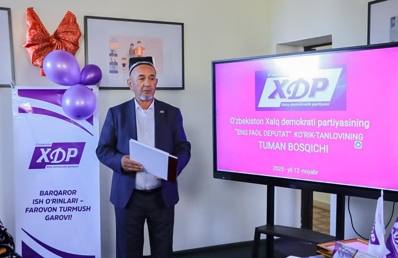 Baxmalning eng faol deputati aniqlandi