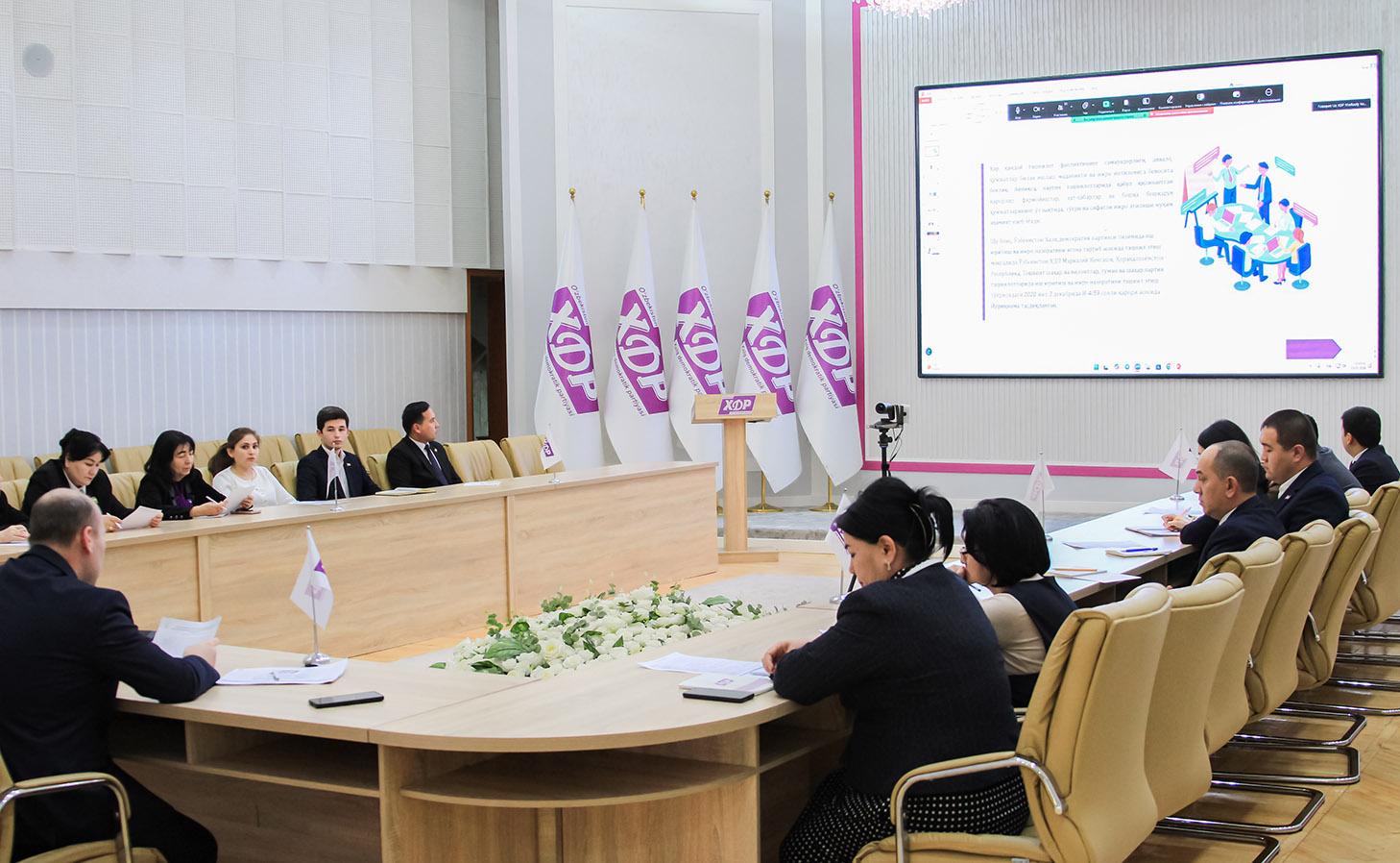 Partiyamiz xodimlari uchun o‘quv-seminarlar boshlandi