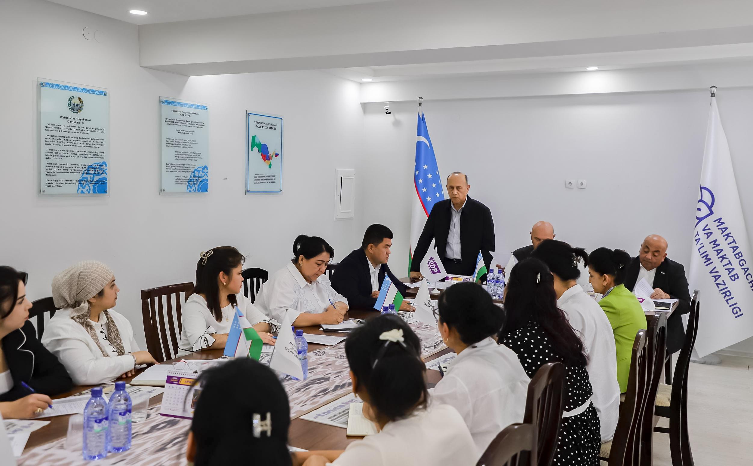 Qarshida ta’lim sohasi vakillari bilan uchrashuv bo‘lib o‘tdi