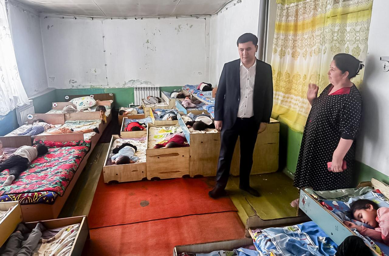 Izboskan tumanidagi bog‘cha holati belgilangan standartlarga to‘g‘ri kelmaydi