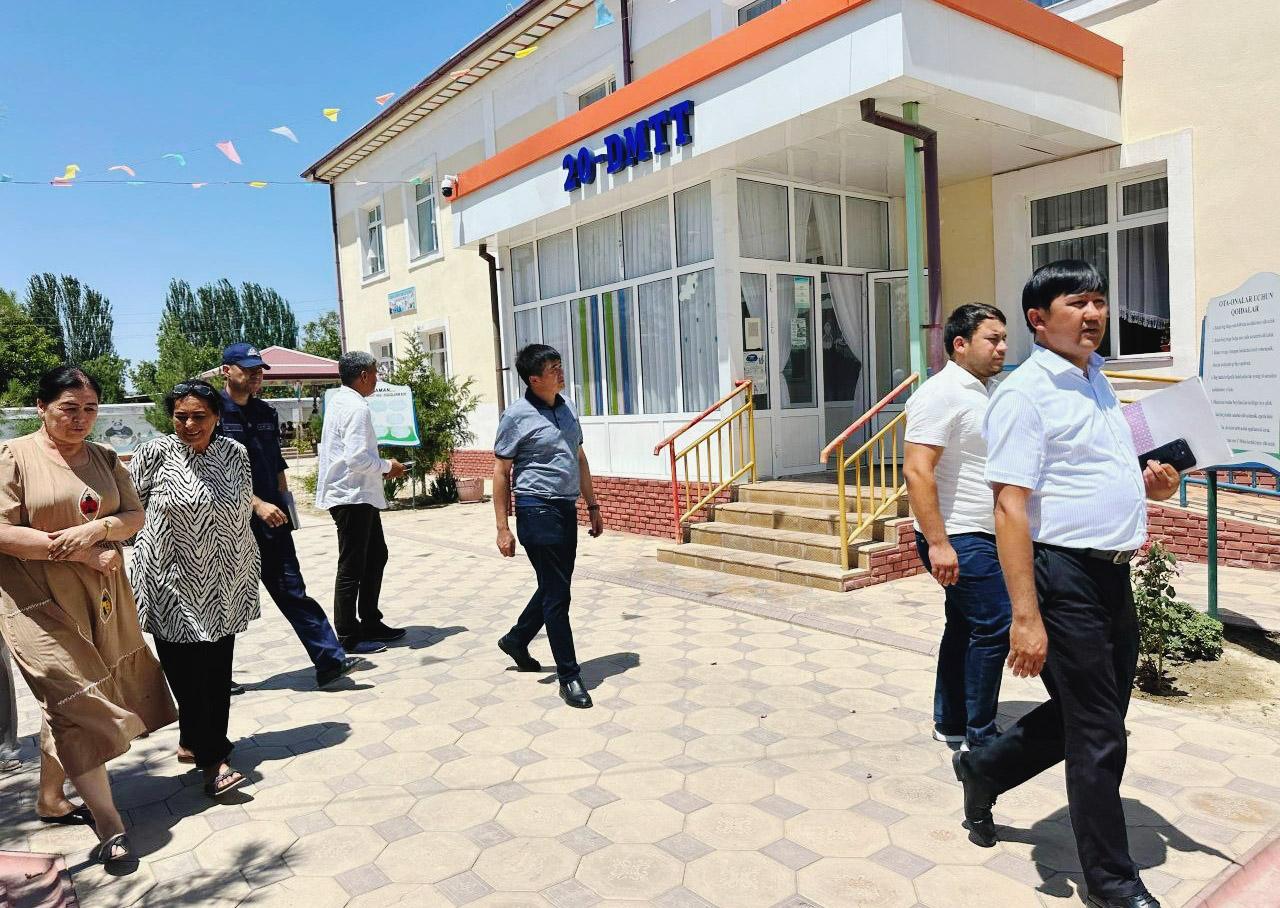 Ishchi guruh tomonidan Sh.Rashidov tumanidagi maktabgacha ta’lim tashkilotlari faoliyati o‘rganildi
