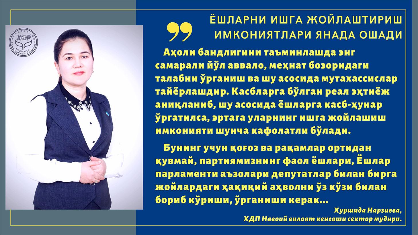 Ёшларни ишга жойлаштириш имкониятлари янада ошади