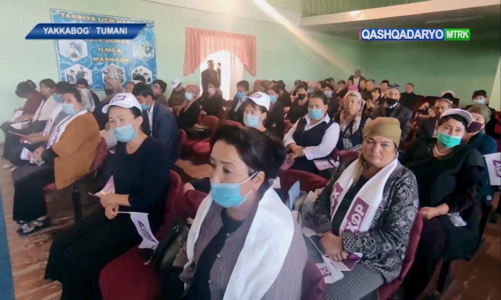 Qashqadaryo | Яккабоғ туманида Мақсуда Ворисованинг ишончли вакили сайловчилар билан учрашди