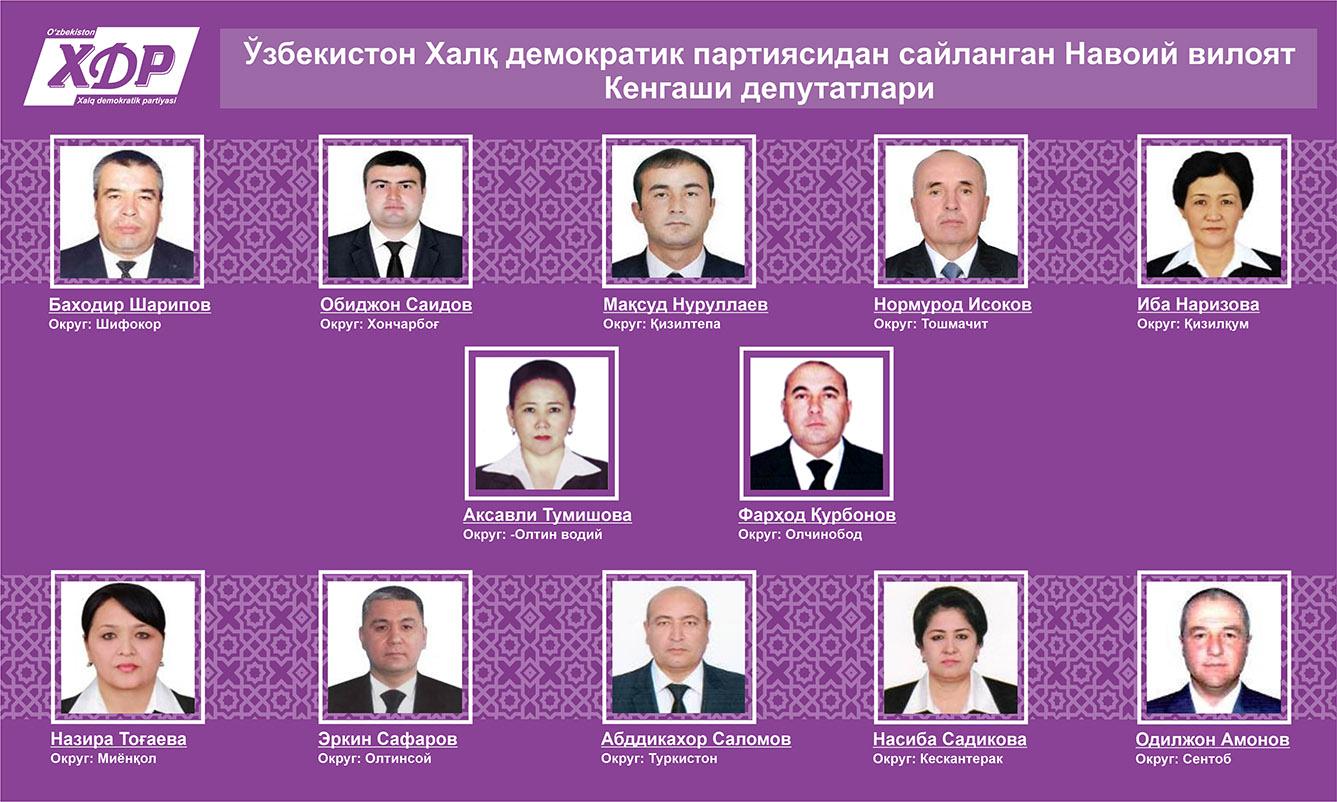 Бизнинг депутат — Навоий вилояти