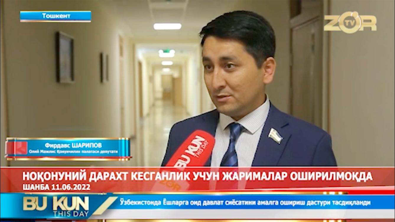 Bu kun | Ноқонуний дарахт кесганлик учун жарималар оширилмоқда (видео)