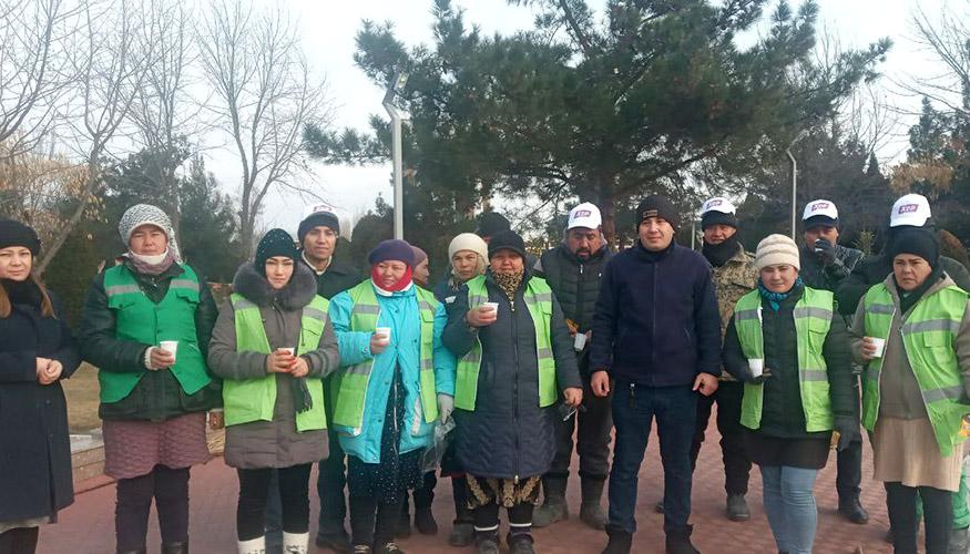 Hasharchilarga issiq qo‘lqoplar sovg‘a qilindi