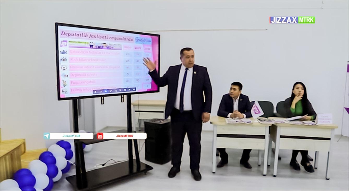 Diyor yangiliklari | Jizzax viloyatida partiyaning eng faol deputati aniqlandi