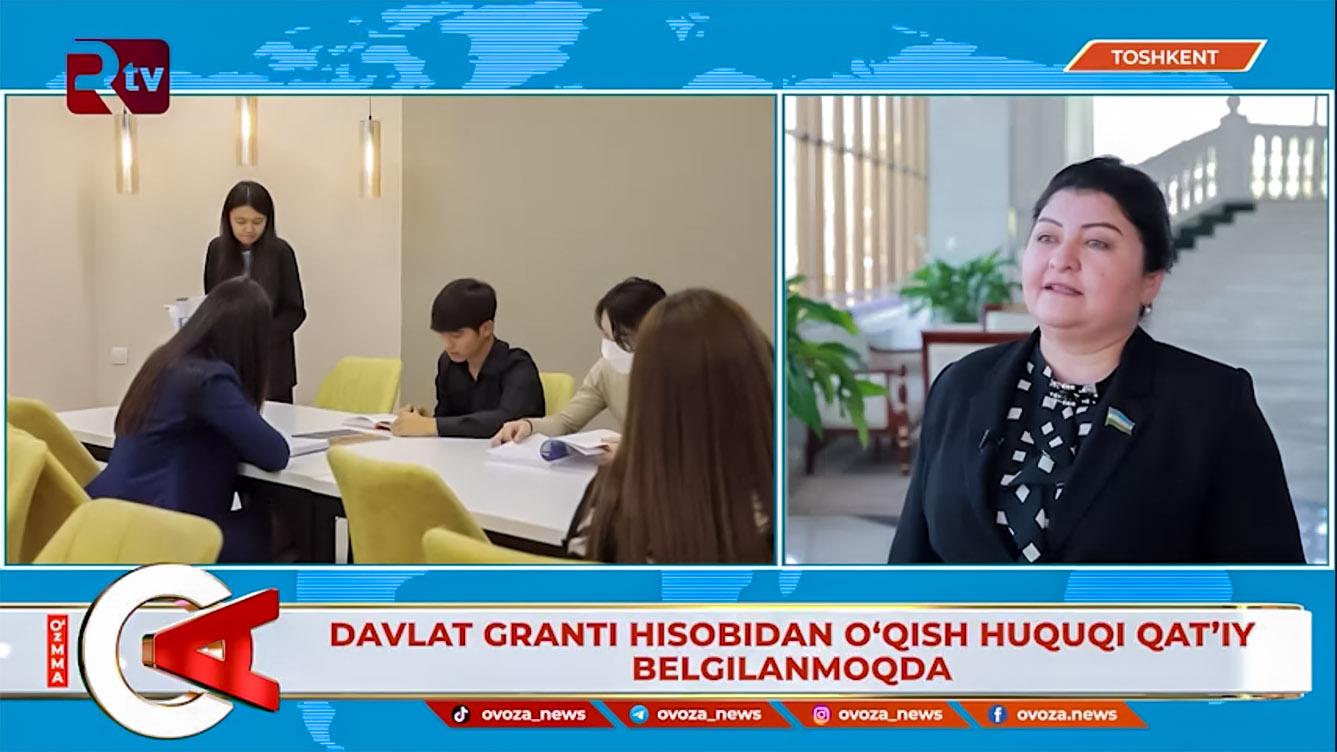 Yangilanayotgan Konstitutsiya — Davlat granti hisobidan o‘qish huquqi qat’iy belgilanmoqda (video)
