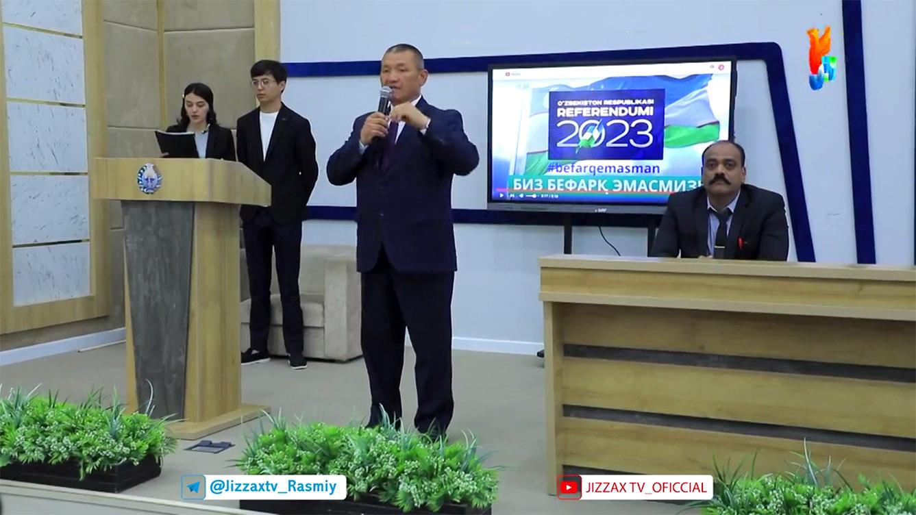 Referendum targ'ibotiga bag'ishlangan tadbirlar Sambhram universitetida ham bo'lib o'tdi (video)