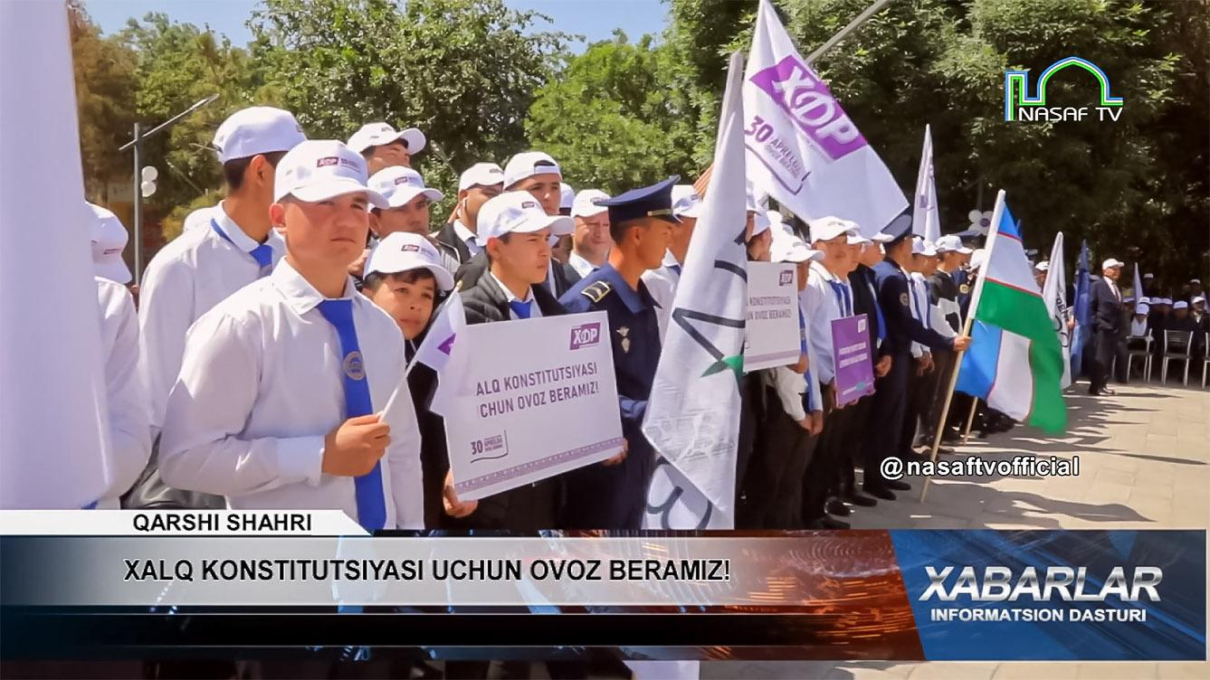 Xabarlar | Qashqadaryoliklar yangilanayotgan Konstitutsiyani qo‘llab-quvvatlamoqda