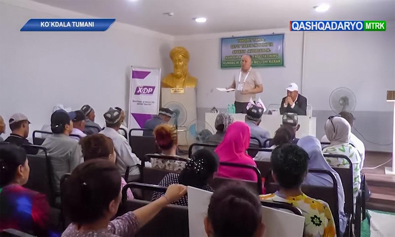 Qashqadaryo axboroti | Qashqadaryo viloyatidagi ishonchli vakil Ko‘kdala tumani saylovchilari bilan uchrashdi