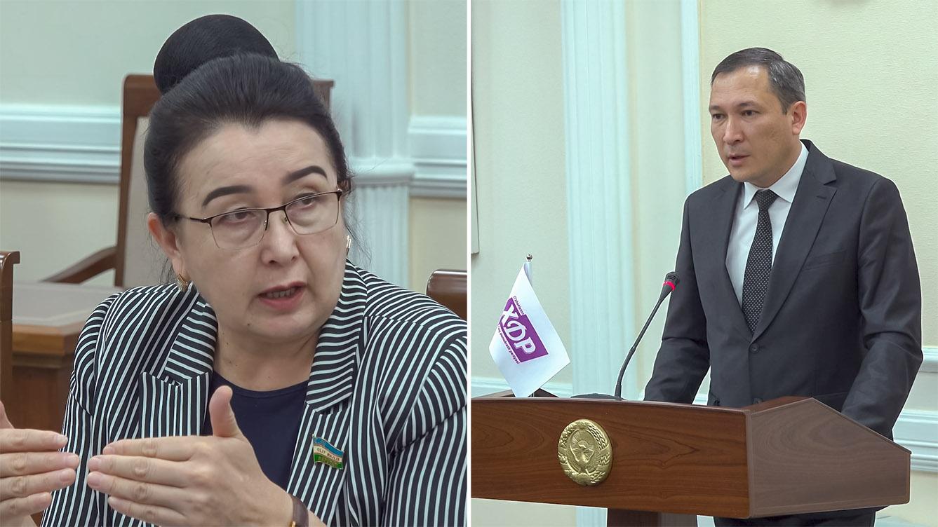 XDP fraksiyasi a’zosi qonun loyihasi yuzasidan savol berdi (video)