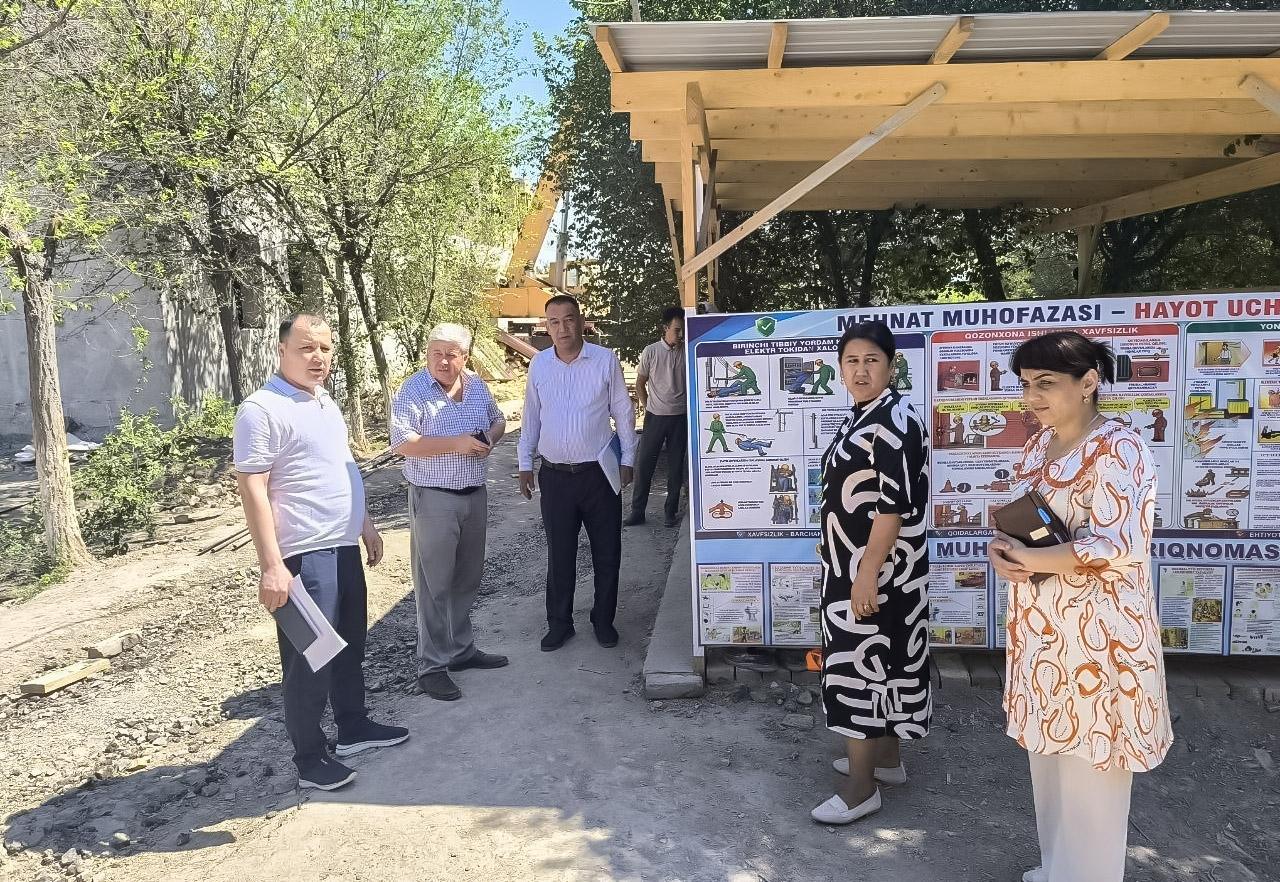 Maktabgacha ta’lim tashkilotida olib borilayotgan qurilish ishlari jamoatchilik nazoratida