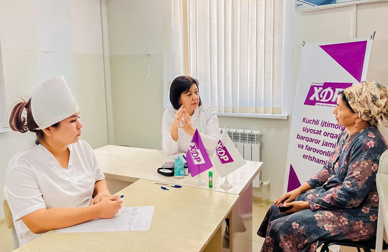 Qonliko‘lda “Salomat bo‘ling!” shiori ostida bepul tibbiy ko‘rik tashkil etildi