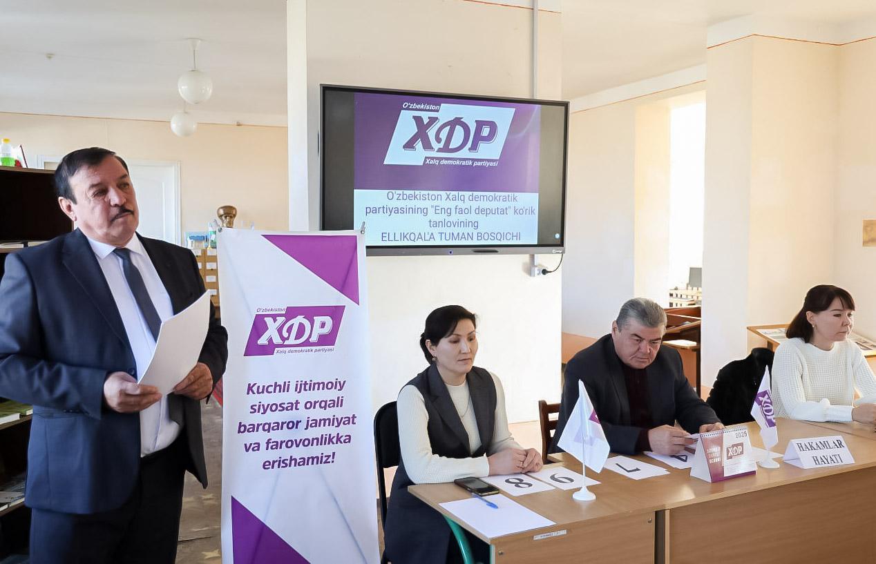 Ellikqal’ada “Eng faol deputat” ko‘rik-tanlovi o‘tkazildi