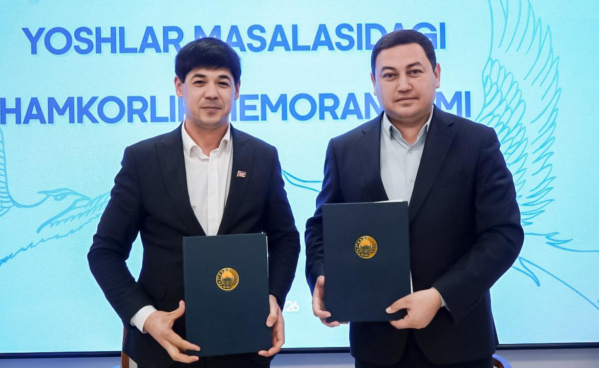 Yoshlar manfaatlari yo‘lida hamkorlik memorandumi imzolandi