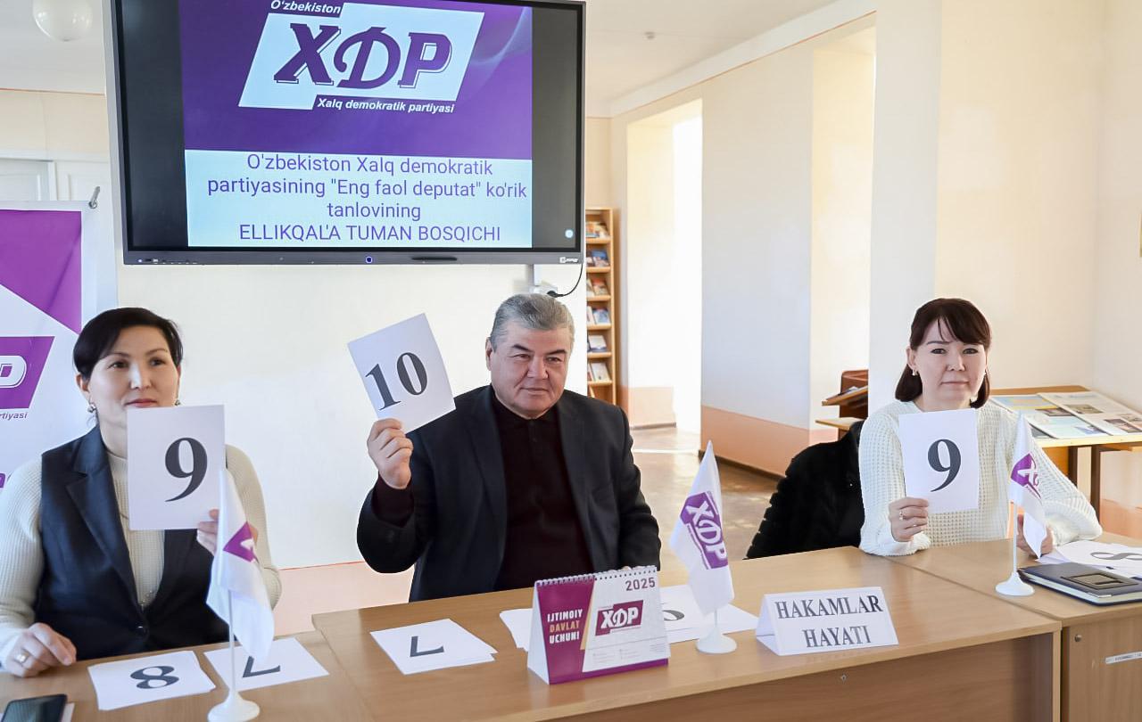 Ellikqal’ada “Eng faol deputat” ko‘rik-tanlovi o‘tkazildi