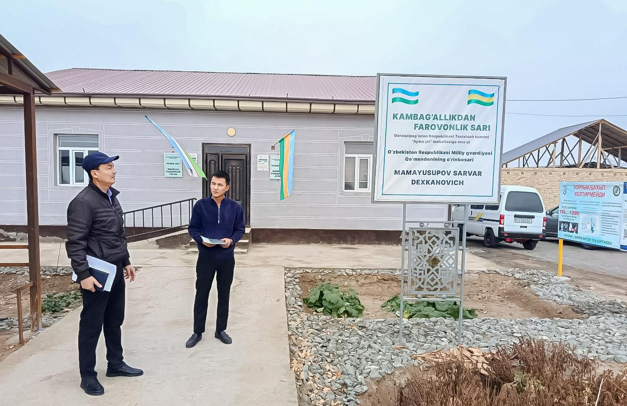 Taxiatoshda “Kambag‘allikdan farovonlik sari” dasturi ijrosi o‘rganildi