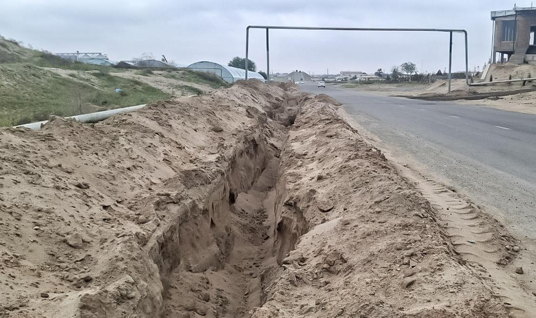 Термиз туманида инфратузилма лойиҳалари ижроси ўрганилди