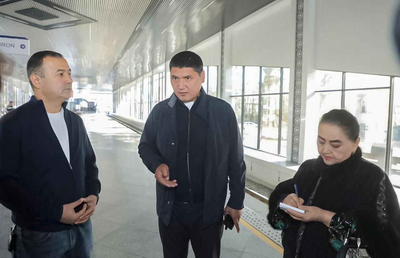 Toshkent metrosining “Er usti halqa yo‘li” yo‘nalishi faoliyati o‘rganildi