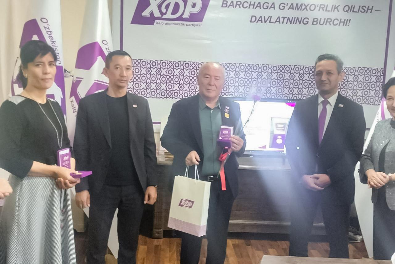 Тошкент вилоятида ҳам партиямизнинг 34 йиллиги нишонланди