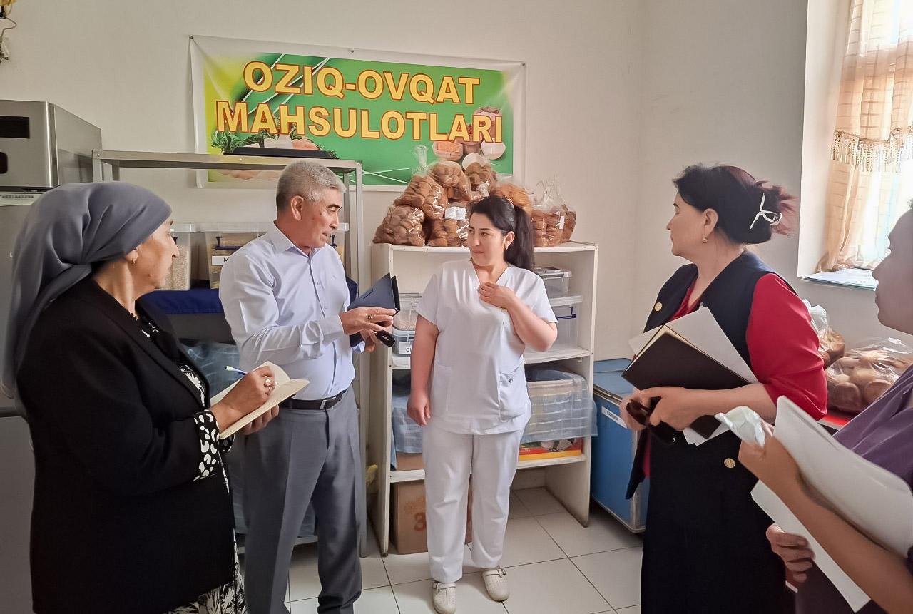 G‘allaorol tumanida deputatlarimiz maktabgacha ta’lim muassasasidagi kamchiliklarni o‘rgandi