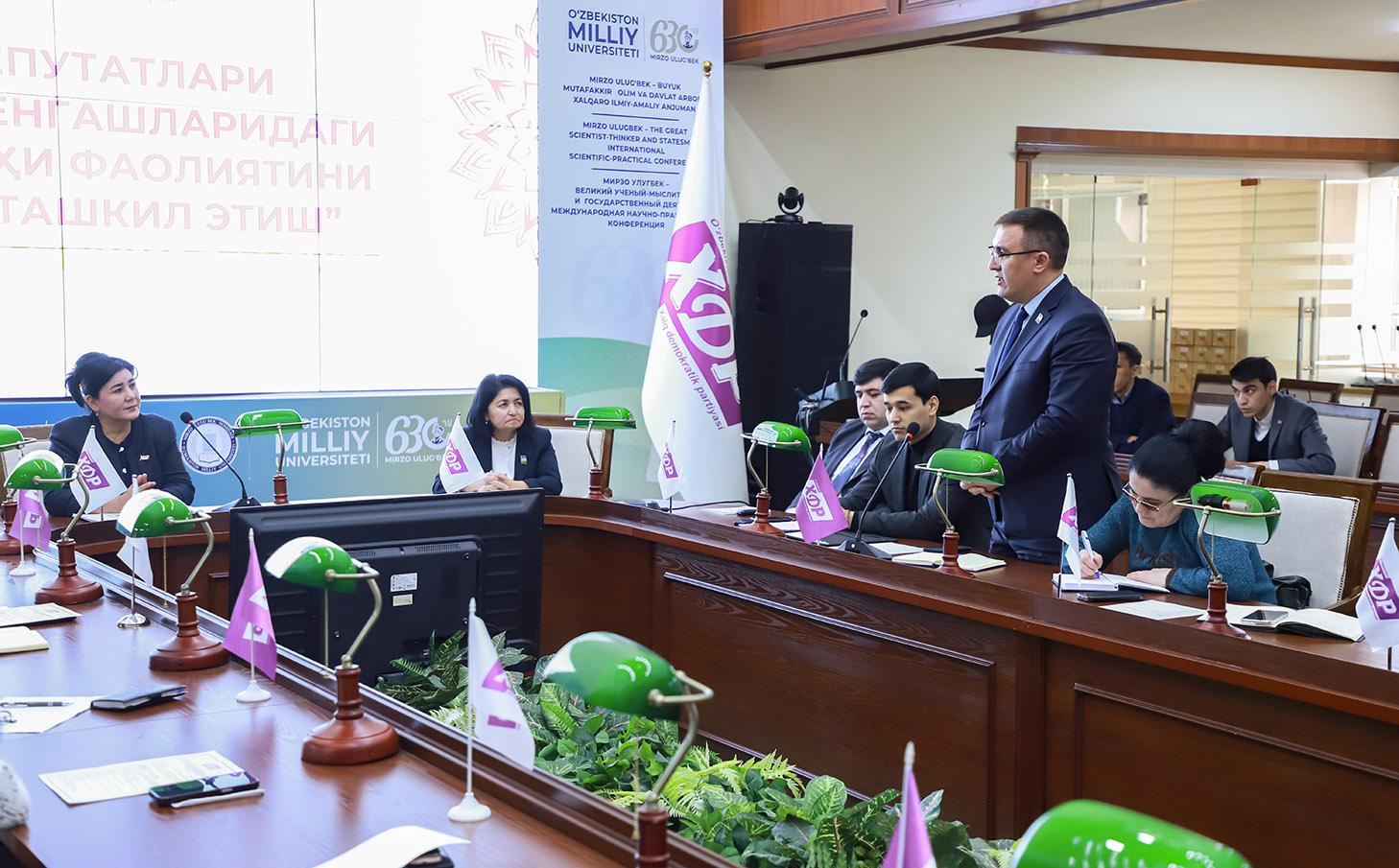 O‘quv-seminar. Deputatlar bir-biridan kuch olayapti