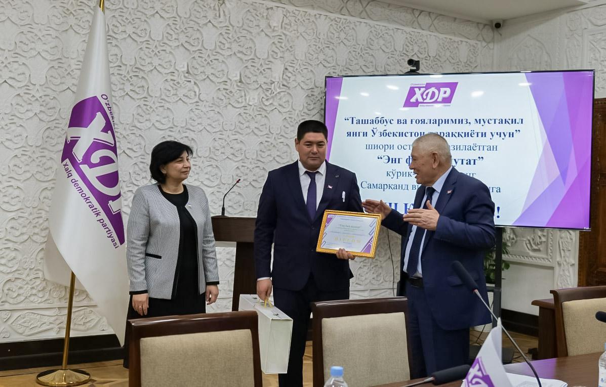 Samarqandning eng faol deputati aniqlandi