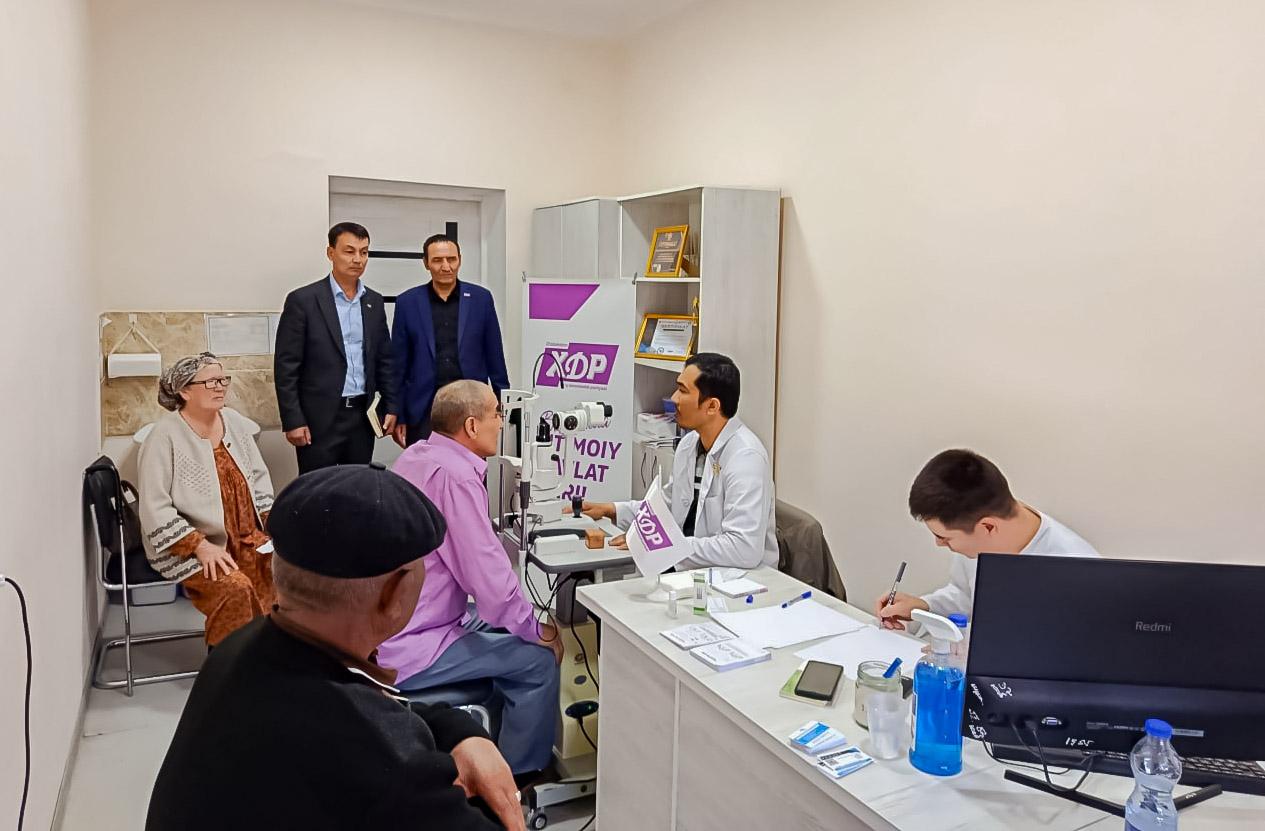 Taxiatoshda “Ko‘rish baxti” loyihasi o‘tkazildi 