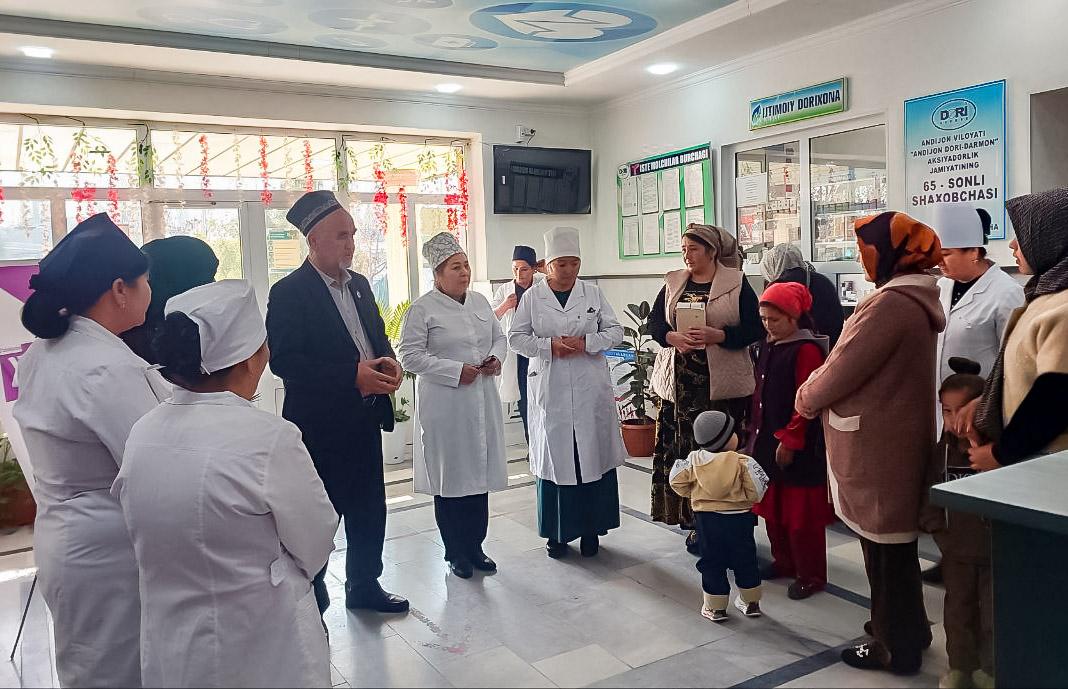 Paxtaobodda ehtiyojmand aholi bepul tibbiy ko‘rikdan o‘tkazildi