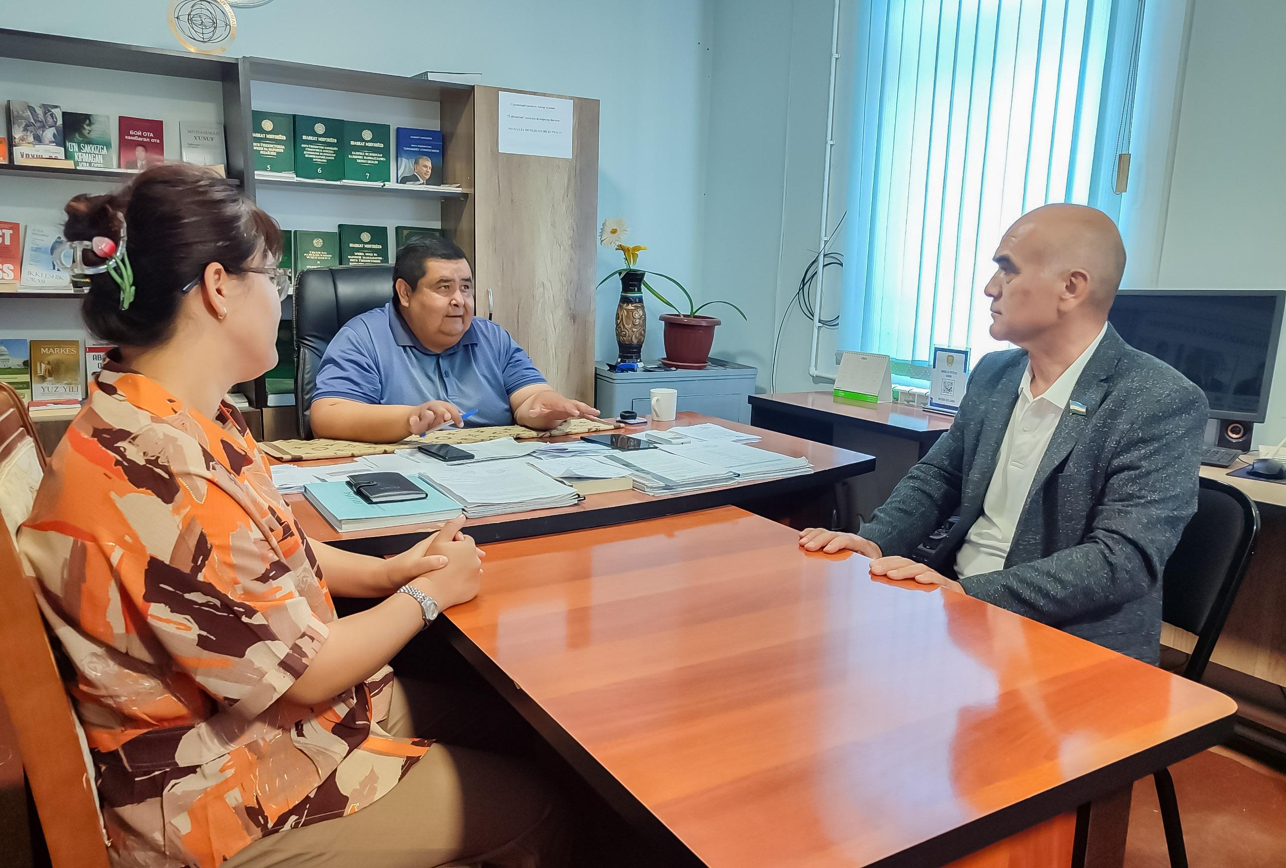 Qonunchilik palatasi deputati mahalladagi islohotlar bilan tanishdi