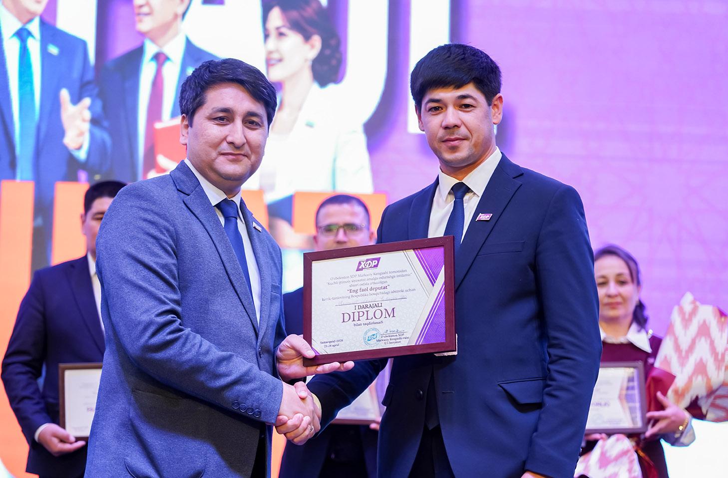 Халқ демократик партиясининг энг фаол депутати аниқланди