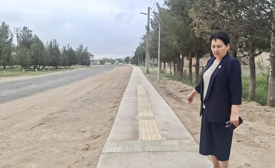 Термиз туманида инфратузилма лойиҳалари ижроси ўрганилди