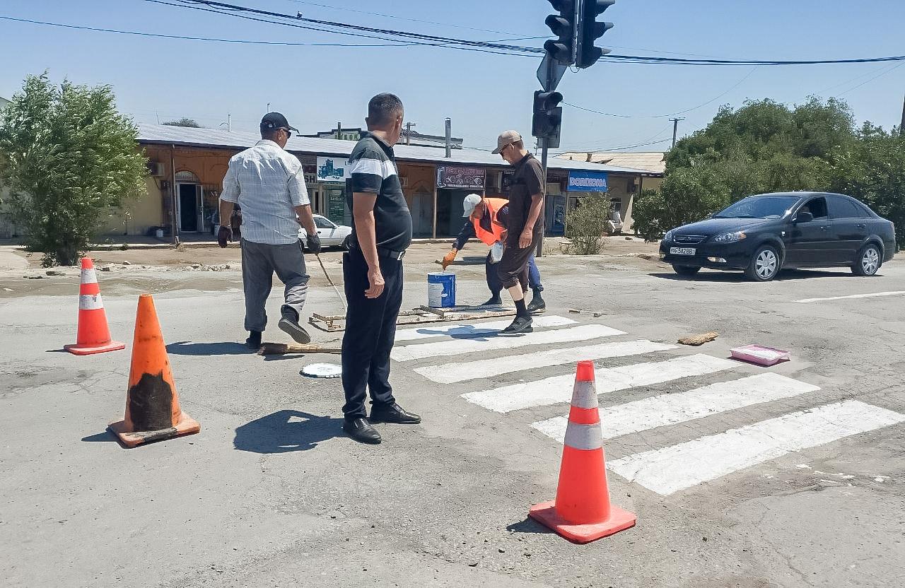 Mangulik mahallasida yo‘l infratuzilmasi yaxshilanmoqda