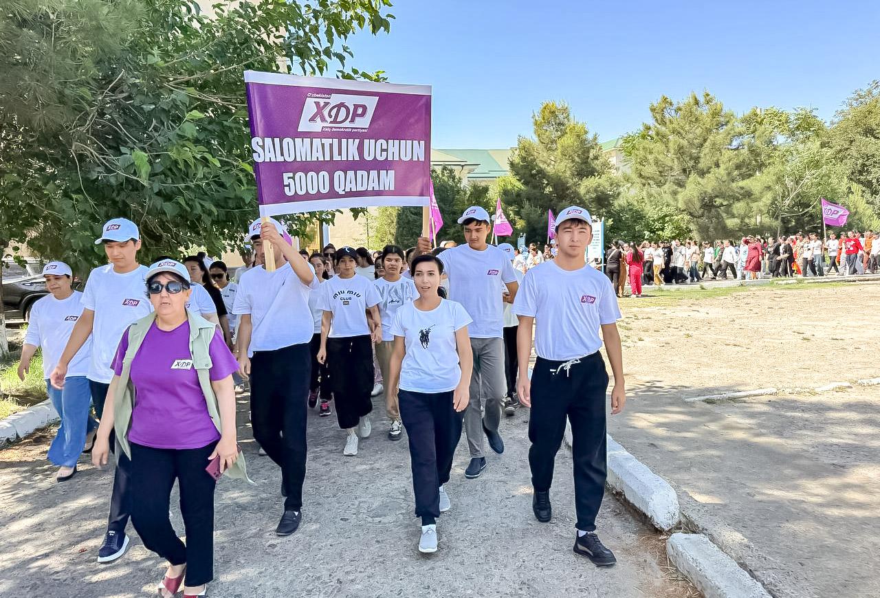 Buxoroda “Salomatlik uchun 5000 qadam”