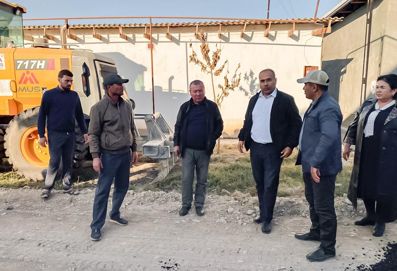 Murojaatdan so‘ng ko‘cha asfaltlandi