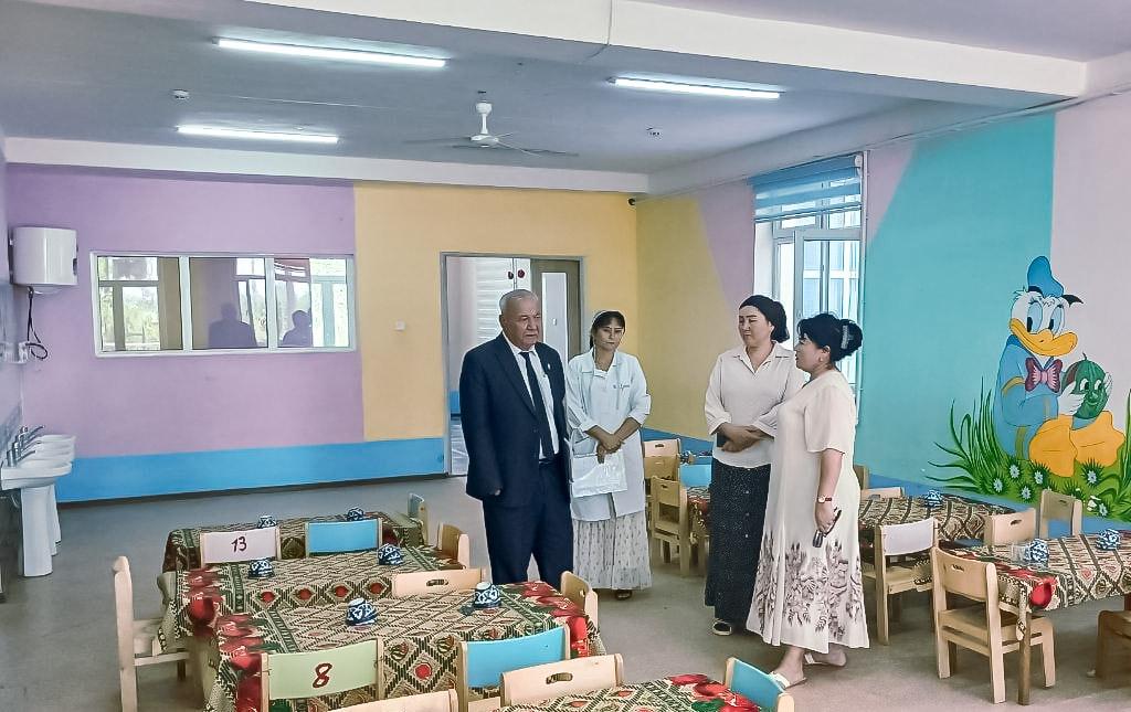 Maktabgacha ta’lim tashkilotidagi sharoitlar o‘rganildi