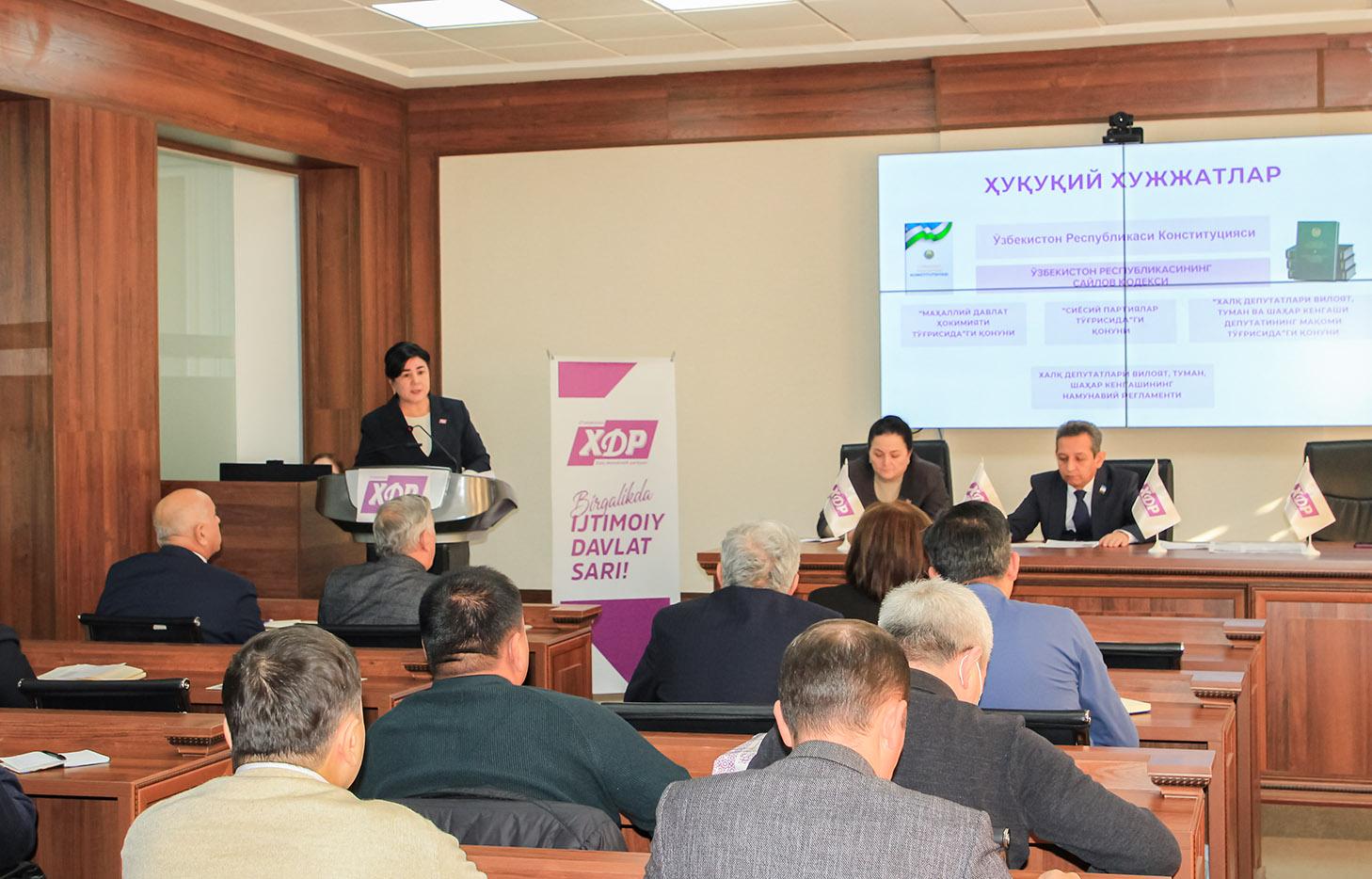 Deputatlik birlashmalari va partiya tashkilotlarining hamkorligi samaradorlik garovidir