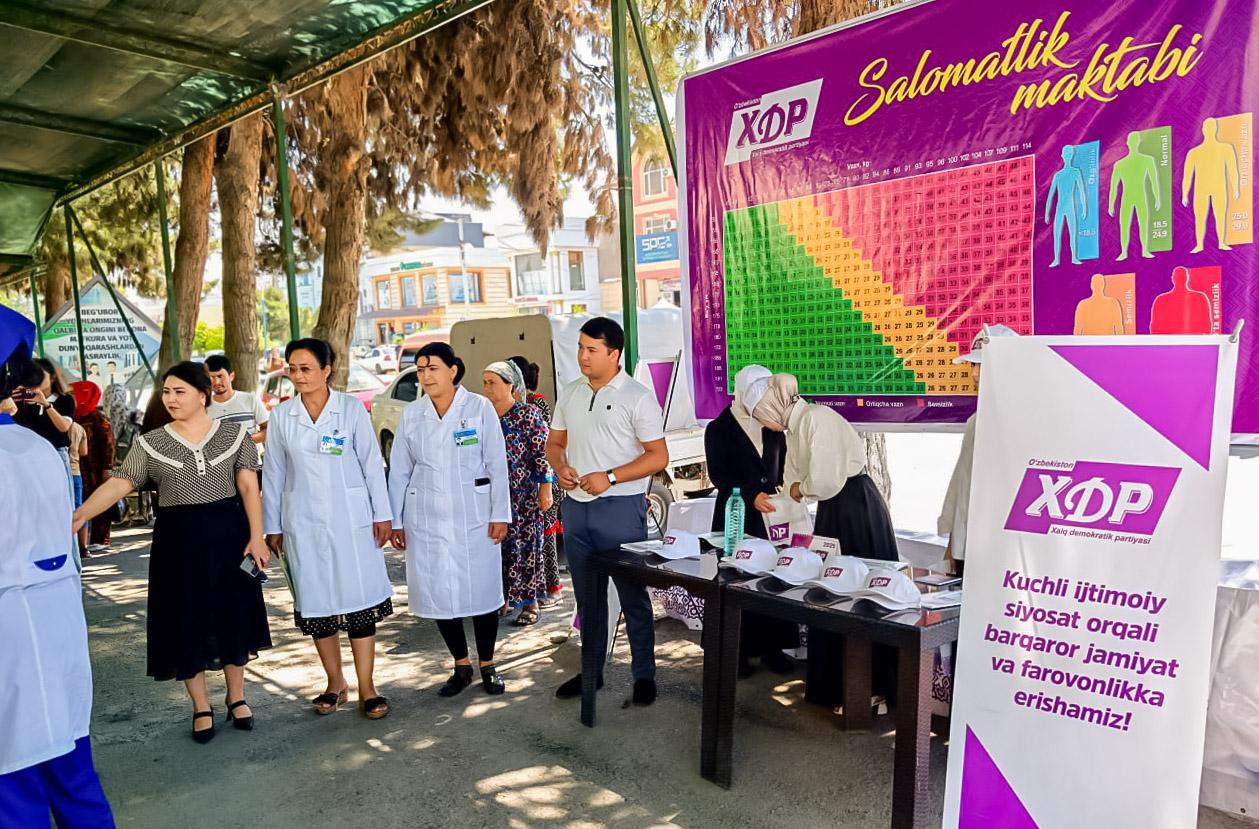 “Salomatlik maktabi” loyihasi doirasida amaliy tadbir o‘tkazildi